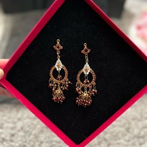 Indian Pakistani shaadi jhumka mehndi earrings